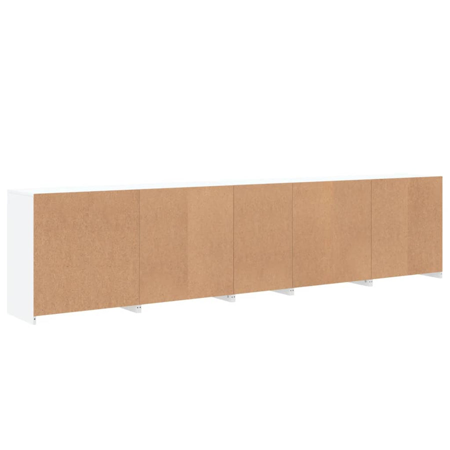 Dressoir Met Led-Verlichting 283X37X67 Cm Wit