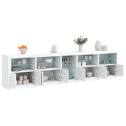 Dressoir 283x37x67 cm wit LED