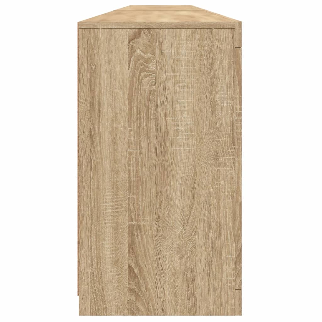 Dressoir Met Led-Verlichting 283X37X67 Cm Kleurig Sonoma eiken