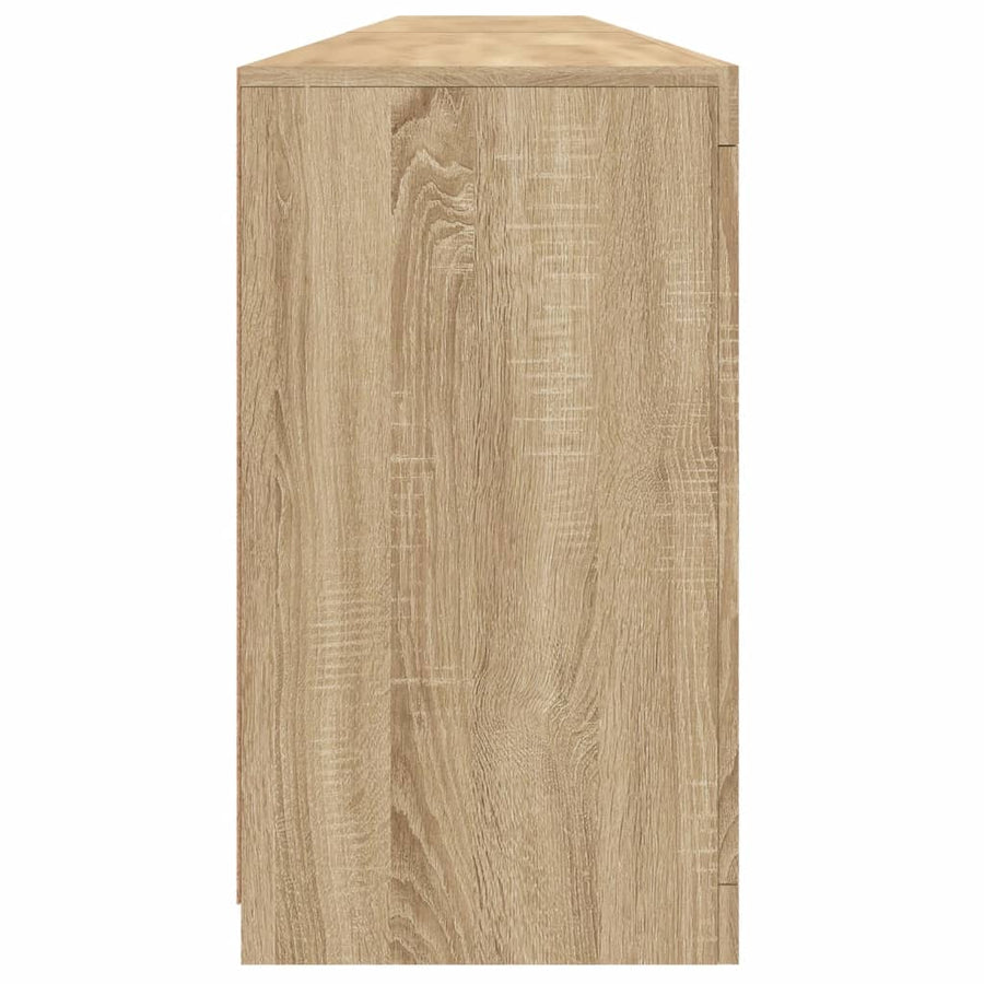 Dressoir Met Led-Verlichting 283X37X67 Cm Kleurig Sonoma eiken