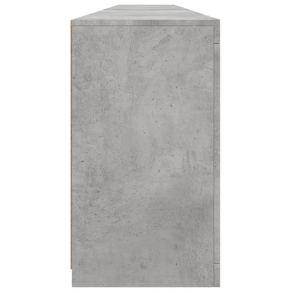 Dressoir Met Led-Verlichting 283X37X67 Cm Betongrijs