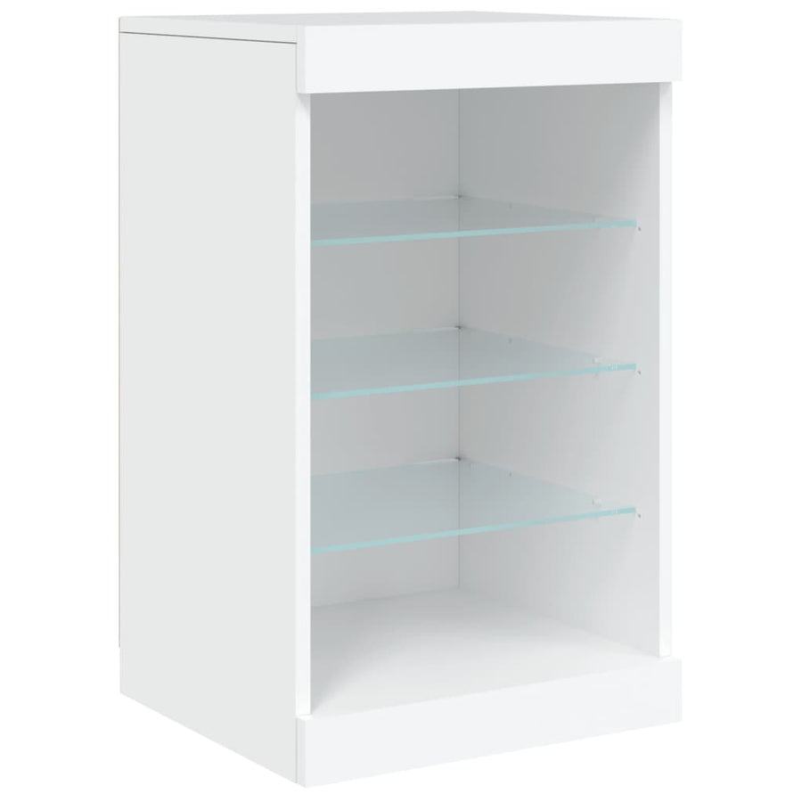 Dressoir Met Led-Verlichting 62X37X67 Cm Wit