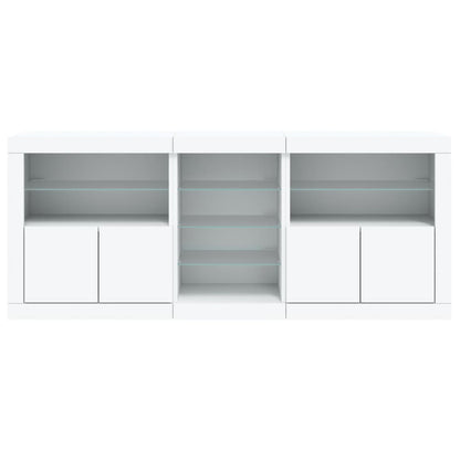 Dressoir Met Led-Verlichting 62X37X67 Cm Wit