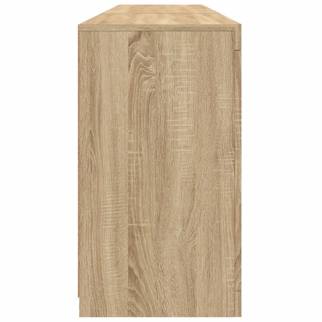 Dressoir Met Led-Verlichting 62X37X67 Cm Kleurig Sonoma eiken