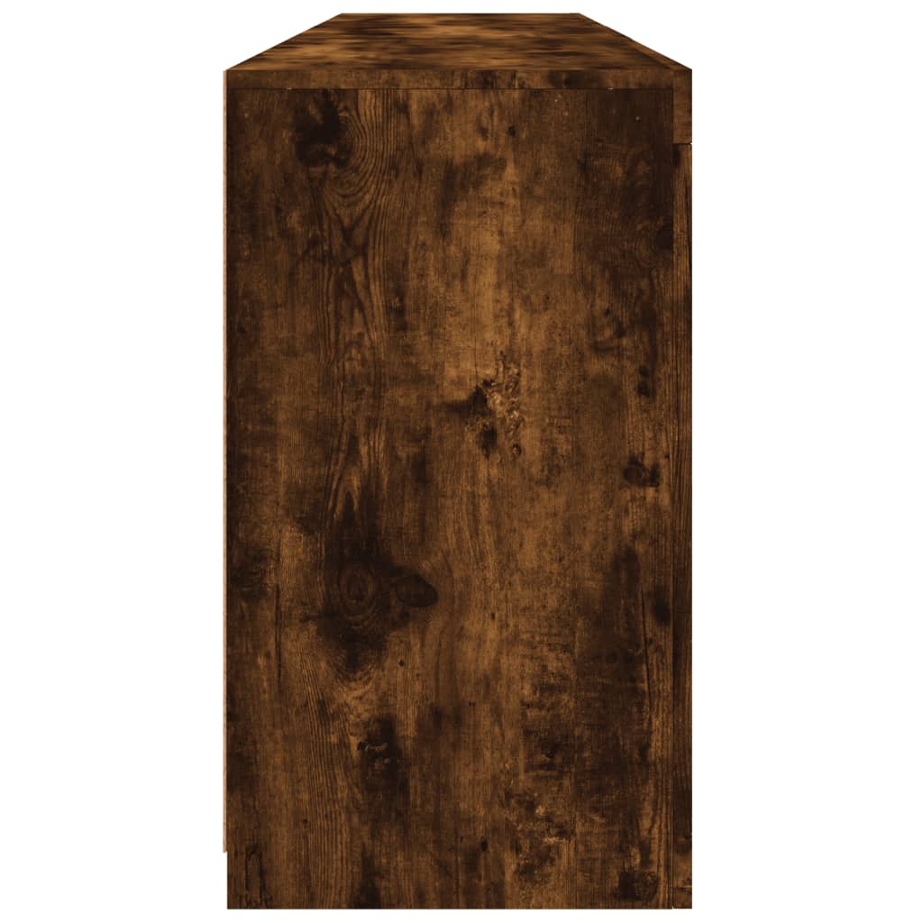 Dressoir Met Led-Verlichting 62X37X67 Cm Bruin Eiken Gerookt eiken