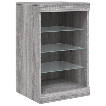 Dressoir Met Led-Verlichting 62X37X67 Cm Grijs sonoma