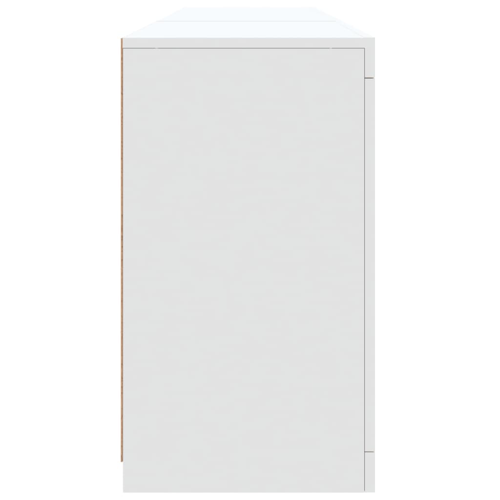 Dressoir Met Led-Verlichting 8,5X37X67 Cm Wit