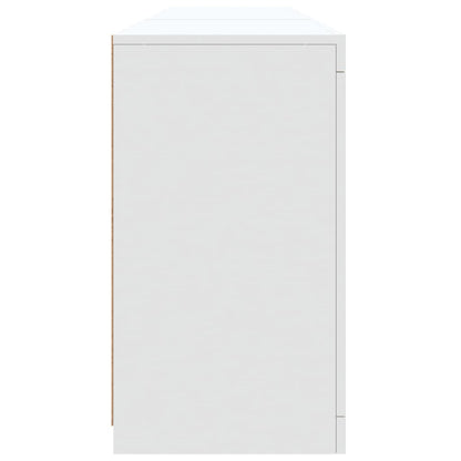 Dressoir Met Led-Verlichting 8,5X37X67 Cm Wit