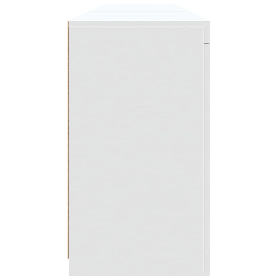 Dressoir Met Led-Verlichting 8,5X37X67 Cm Wit