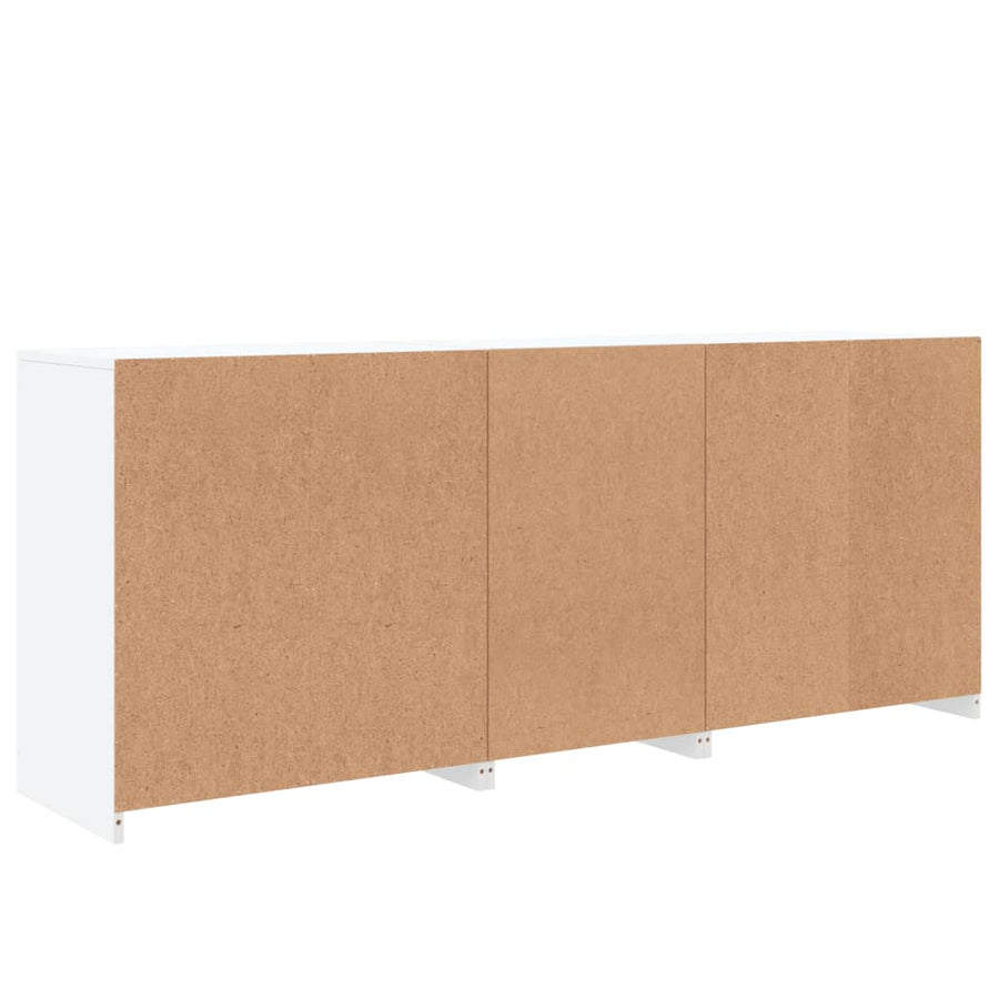 Dressoir Met Led-Verlichting 8,5X37X67 Cm Wit