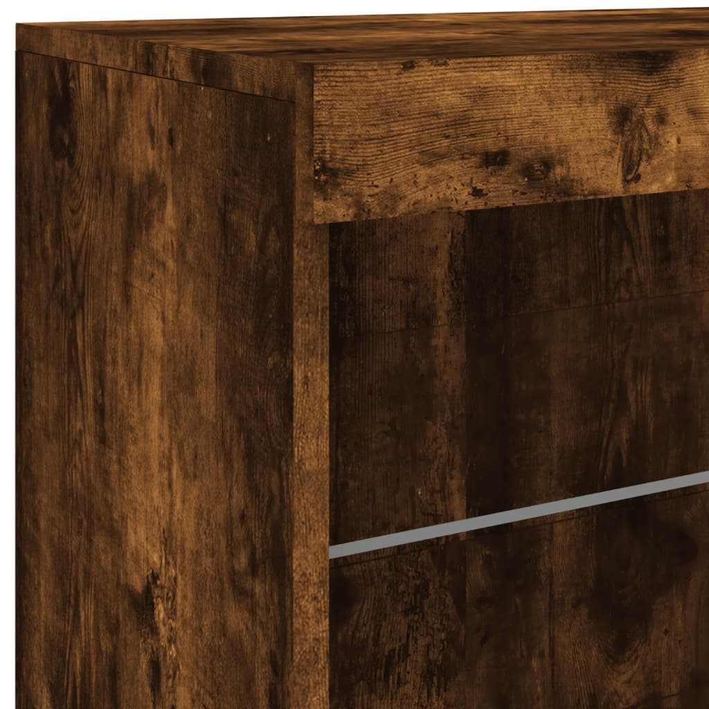 Dressoir Met Led-Verlichting 8,5X37X67 Cm Kleur Gerookt eiken