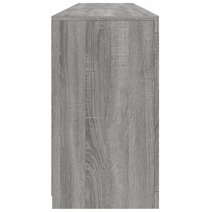 Dressoir Met Led-Verlichting 8,5X37X678 Cm Eiken Grijs sonoma
