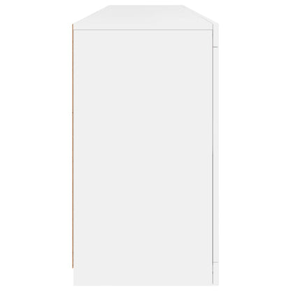 Dressoir Met Led-Verlichting 64X37X67 Cm Wit
