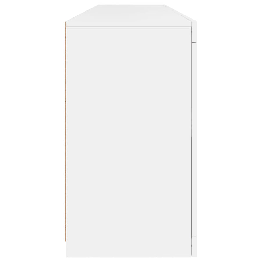 Dressoir Met Led-Verlichting 64X37X67 Cm Wit