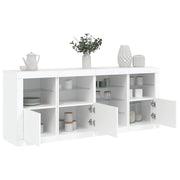 Dressoir 164x37x67 cm wit LED