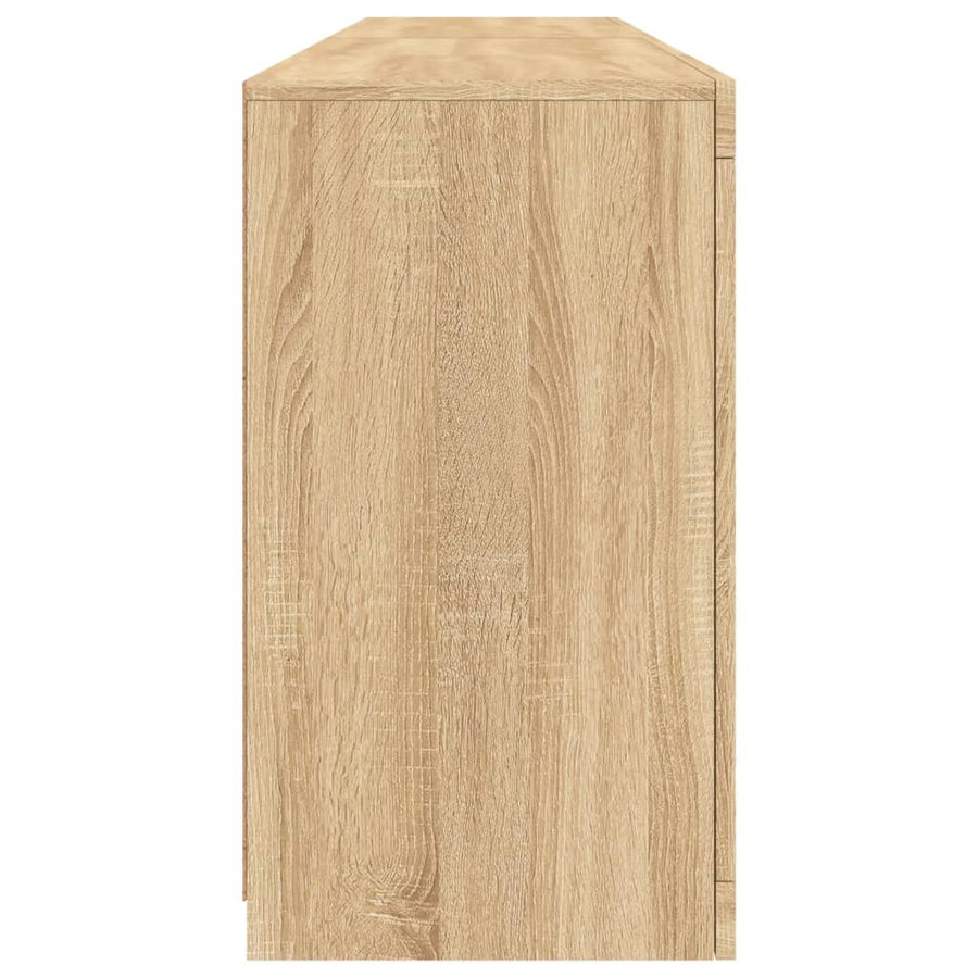 Dressoir Met Led-Verlichting 64X37X67 Cm Kleurig Sonoma eiken
