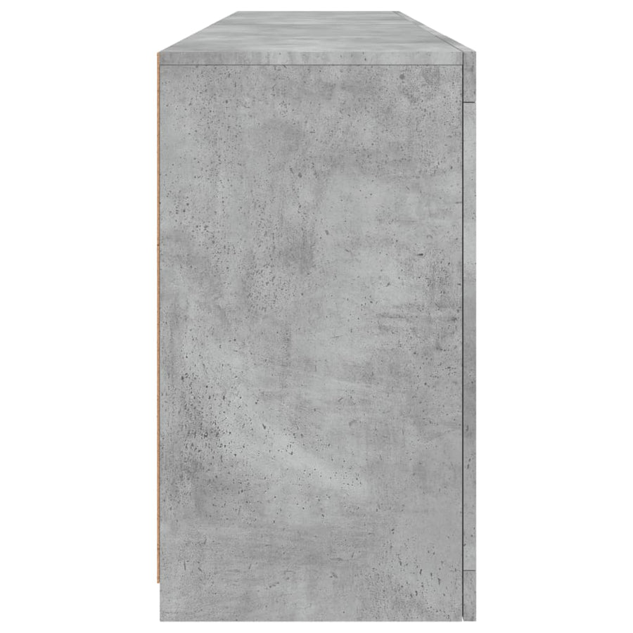 Dressoir Met Led-Verlichting 64X37X67 Cm Betongrijs