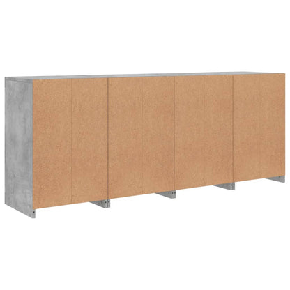 Dressoir Met Led-Verlichting 64X37X67 Cm Betongrijs