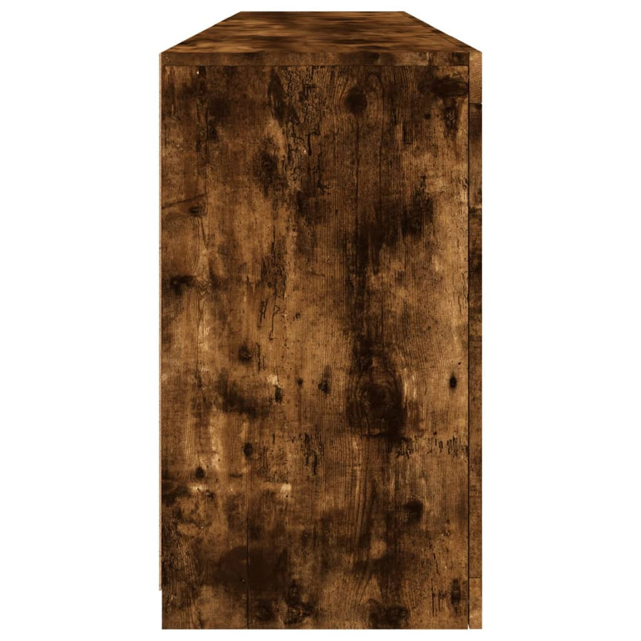 Dressoir Met Led-Verlichting 64X37X67 Cm Kleurig Gerookt eiken