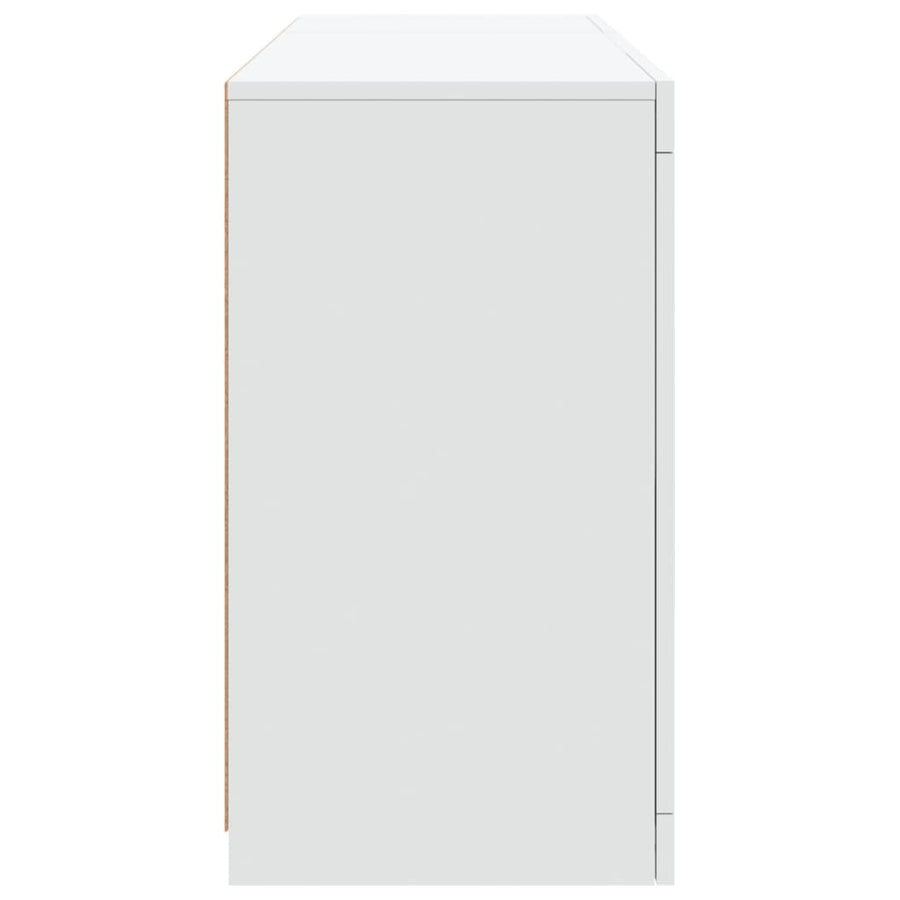 Dressoir Met Led-Verlichting 23X37X67 Cm Wit