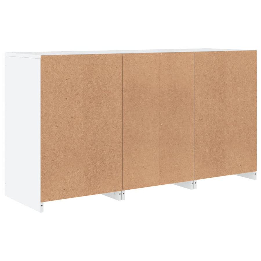 Dressoir Met Led-Verlichting 23X37X67 Cm Wit