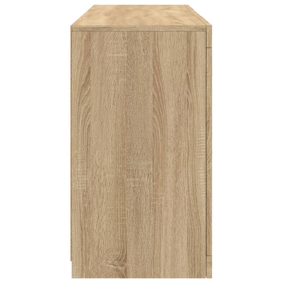 Dressoir Met Led-Verlichting 23X37X67 Cm Kleurig Sonoma eiken