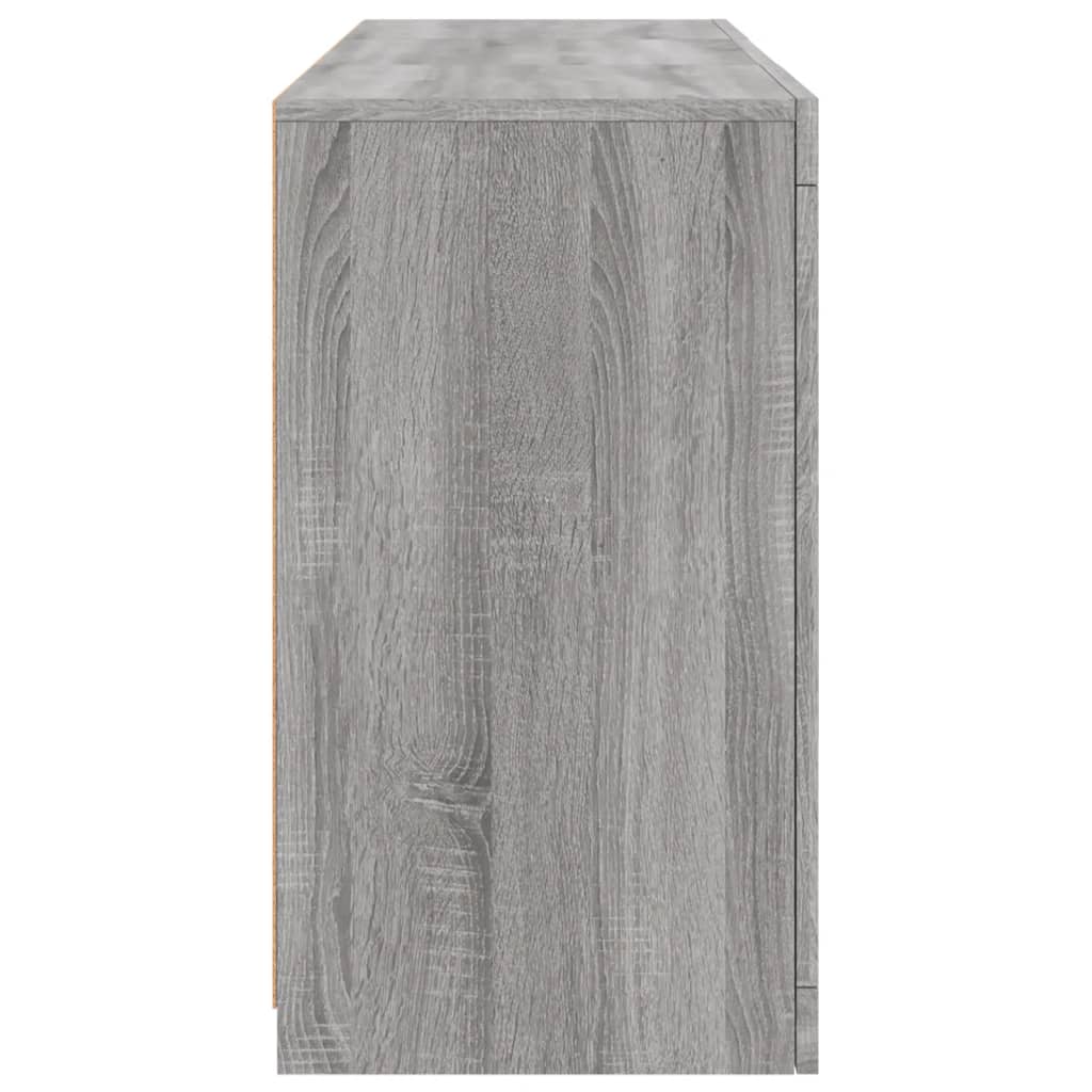 Dressoir Met Led-Verlichting 23X37X67 Cm Eiken Grijs sonoma