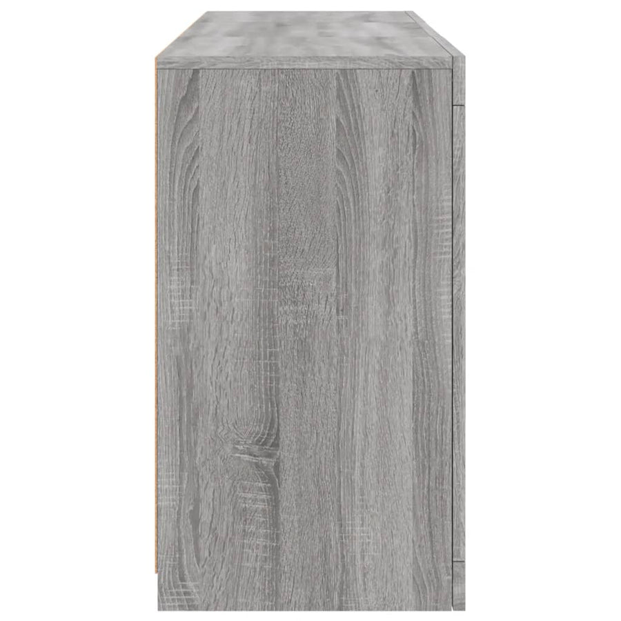 Dressoir Met Led-Verlichting 23X37X67 Cm Eiken Grijs sonoma