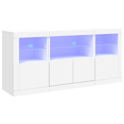 Dressoir Met Led-Verlichting 42,5X37X67 Cm Wit