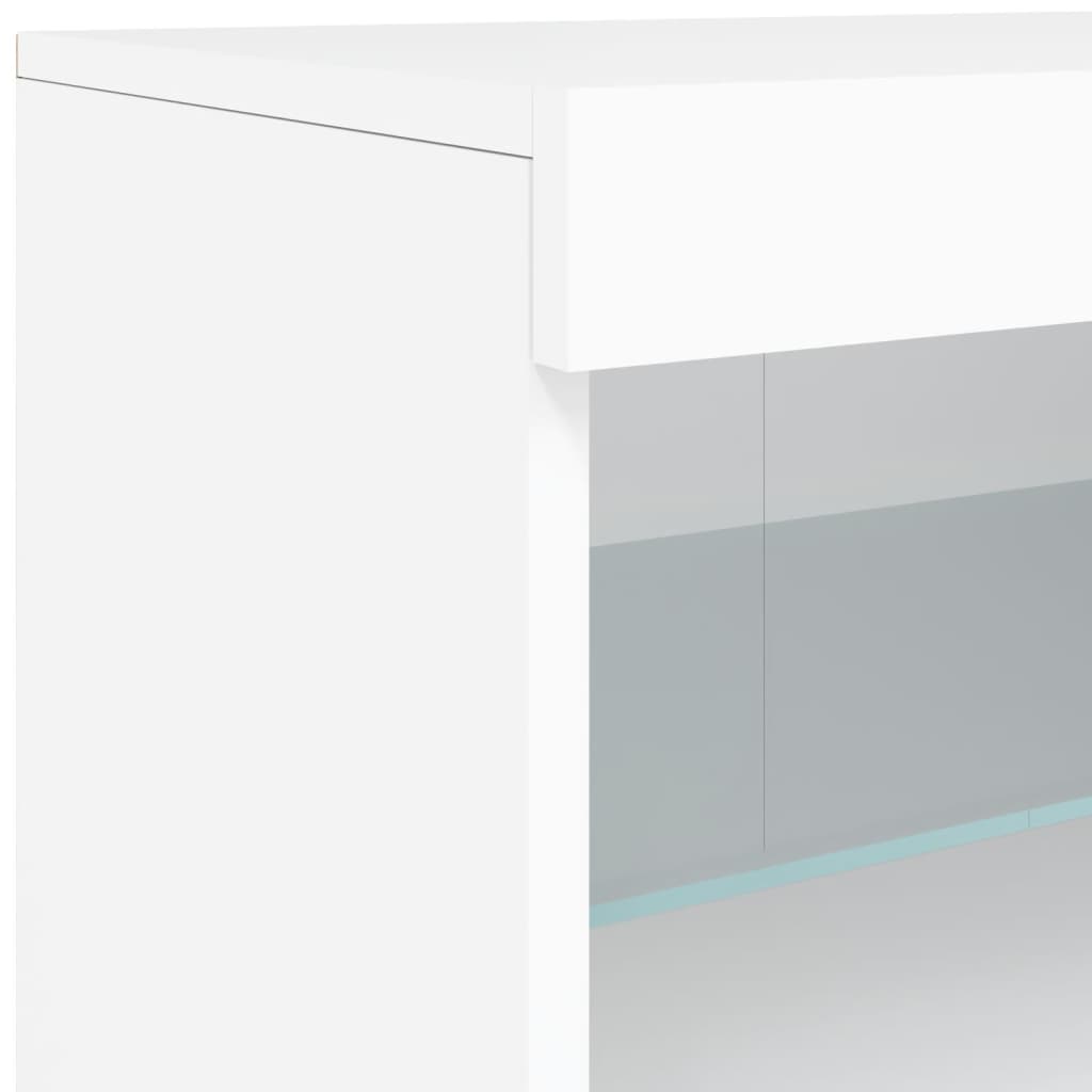 Dressoir Met Led-Verlichting 42,5X37X67 Cm Wit
