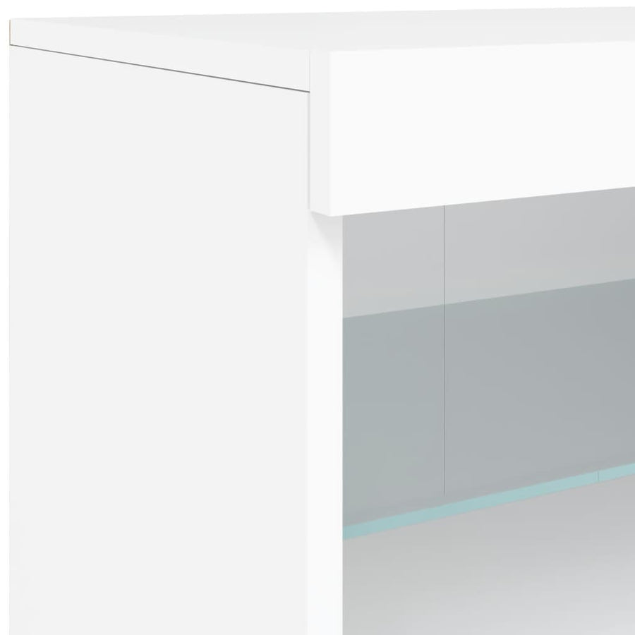 Dressoir Met Led-Verlichting 42,5X37X67 Cm Wit