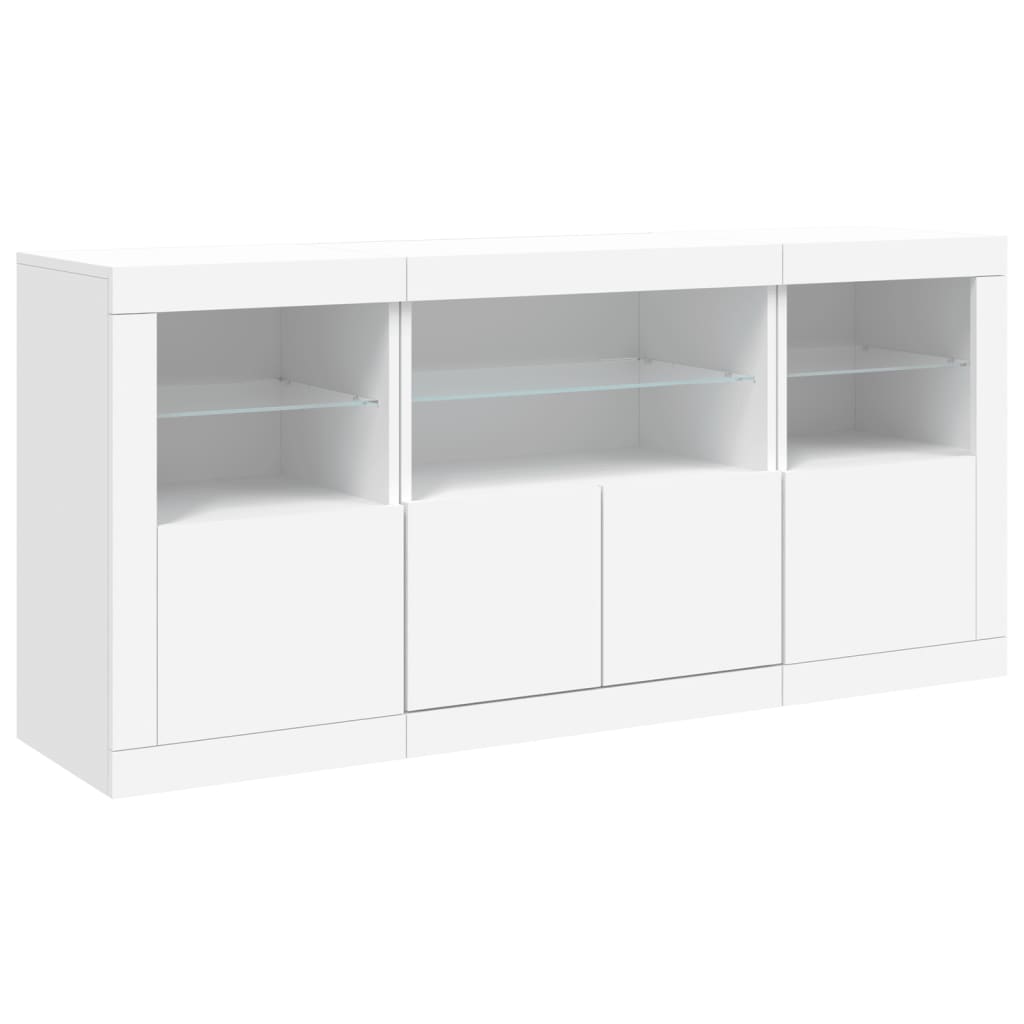 Dressoir Met Led-Verlichting 42,5X37X67 Cm Wit