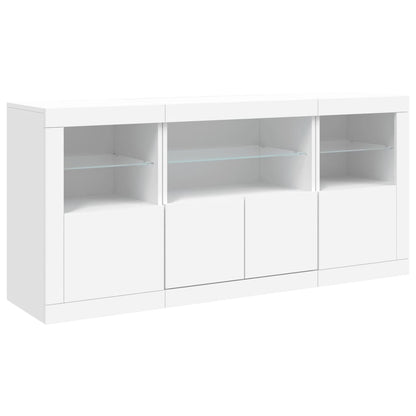 Dressoir Met Led-Verlichting 42,5X37X67 Cm Wit