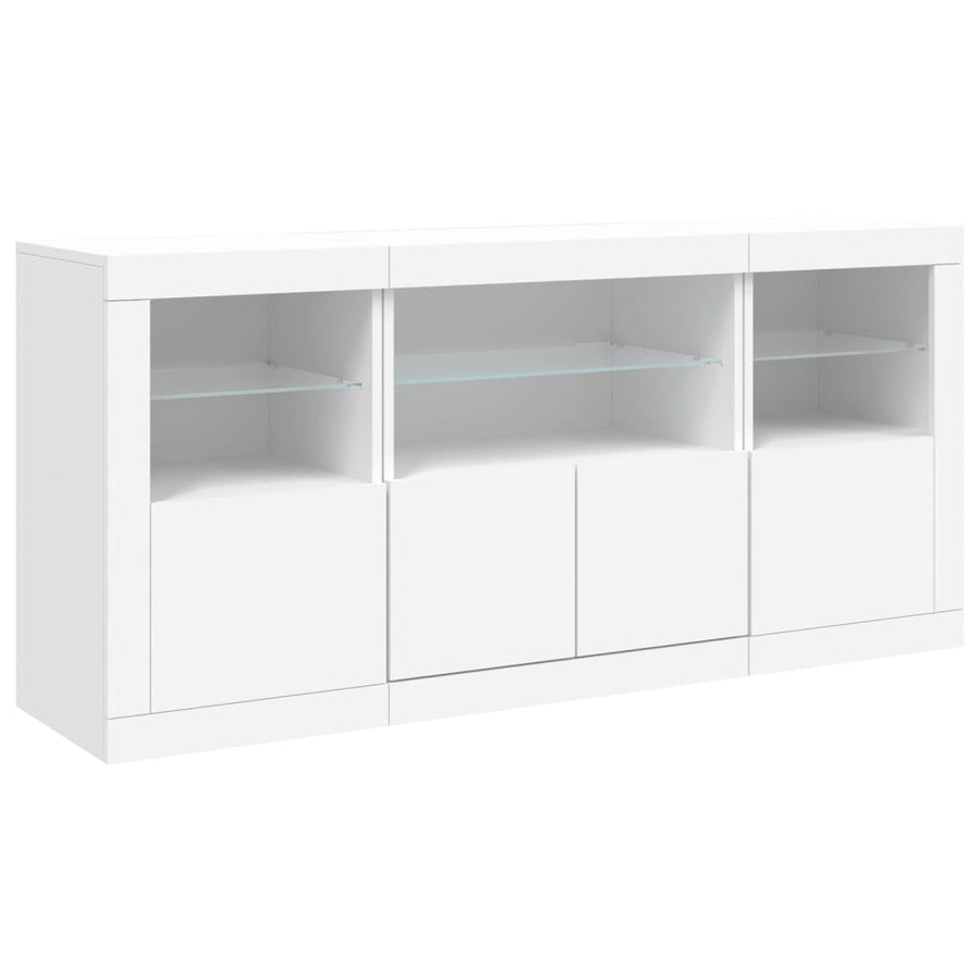 Dressoir Met Led-Verlichting 42,5X37X67 Cm Wit