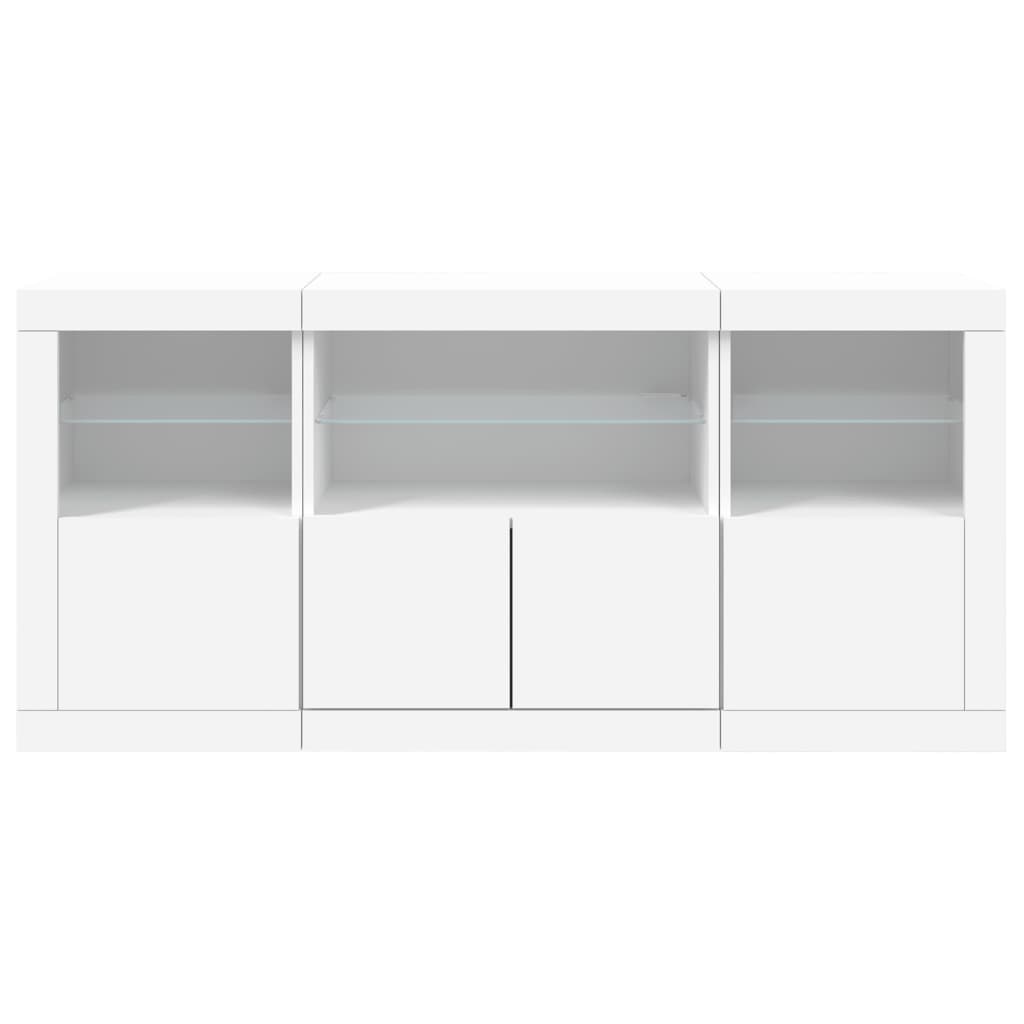 Dressoir Met Led-Verlichting 42,5X37X67 Cm Wit