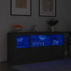 Dressoir Met Led-Verlichting 42,5X37X67 Cm Zwart