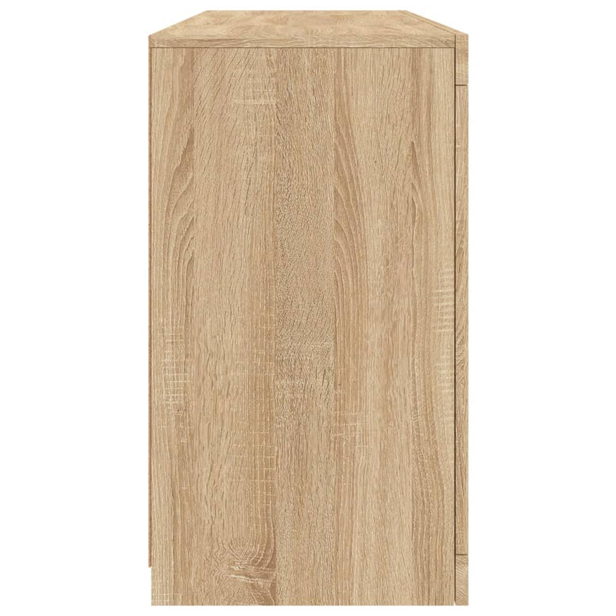 Dressoir Met Led-Verlichting 42,5X37X67 Cm Kleurig Sonoma eiken