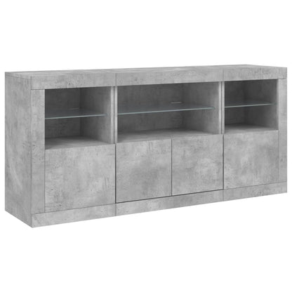 Dressoir Met Led-Verlichting 42,5X37X67 Cm Betongrijs