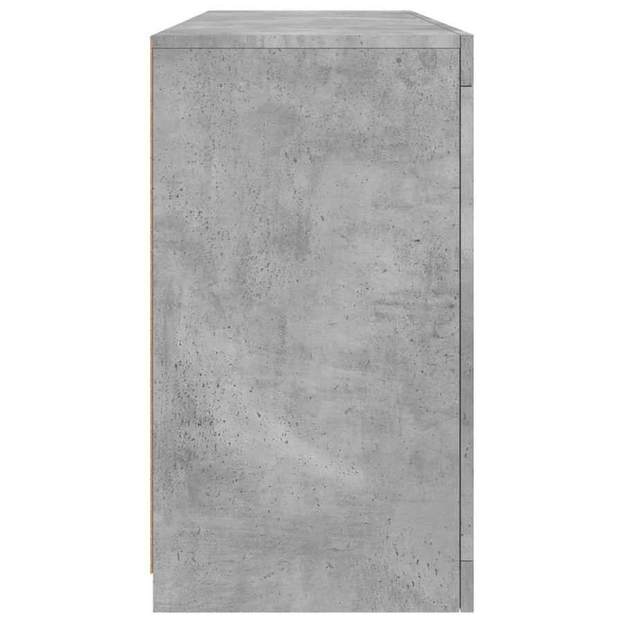 Dressoir Met Led-Verlichting 42,5X37X67 Cm Betongrijs