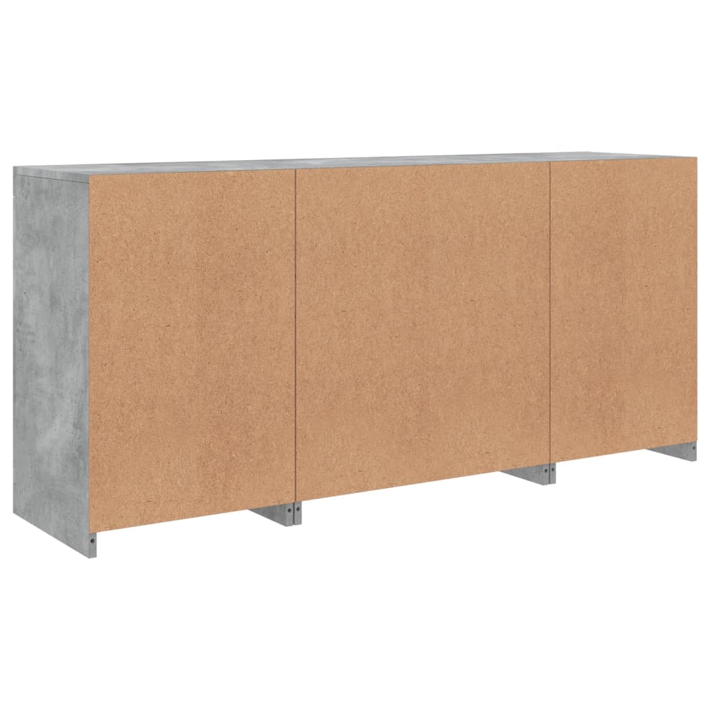 Dressoir Met Led-Verlichting 42,5X37X67 Cm Betongrijs