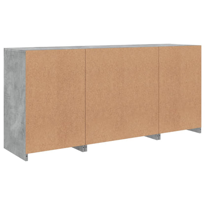 Dressoir Met Led-Verlichting 42,5X37X67 Cm Betongrijs