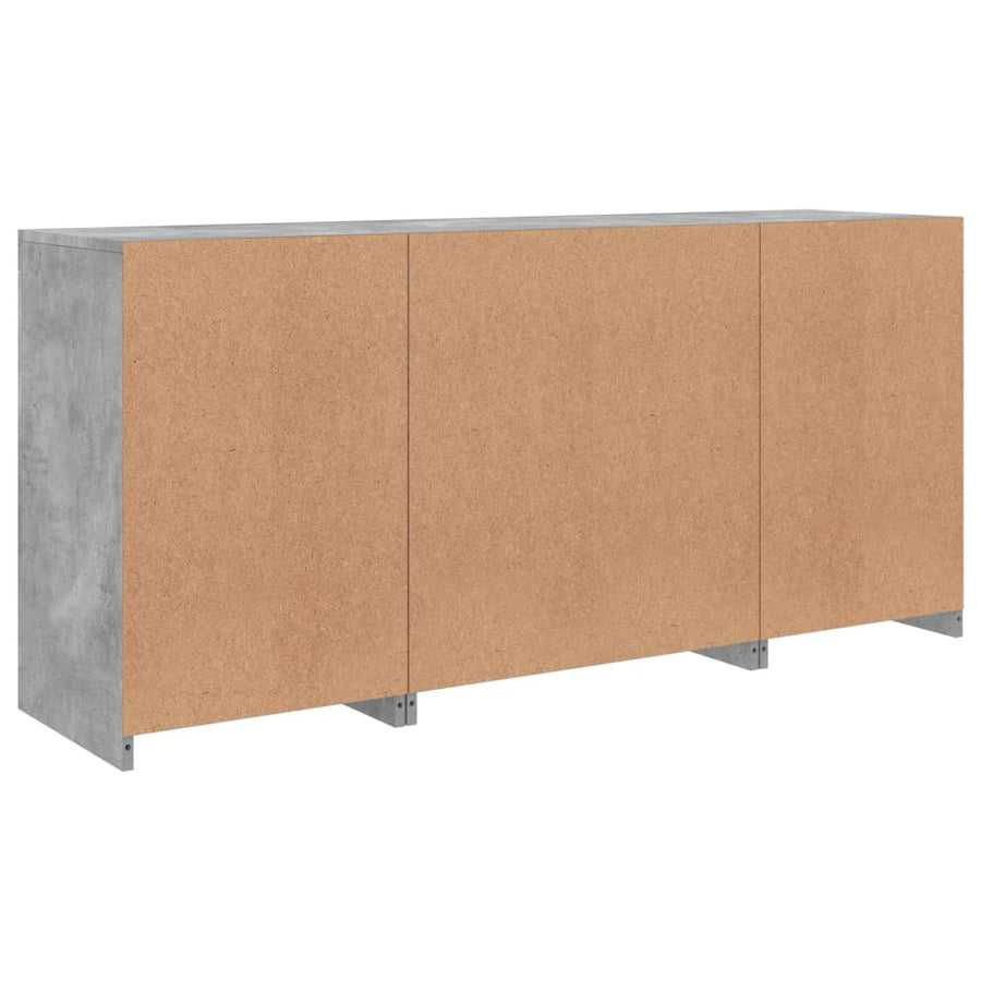 Dressoir Met Led-Verlichting 42,5X37X67 Cm Betongrijs