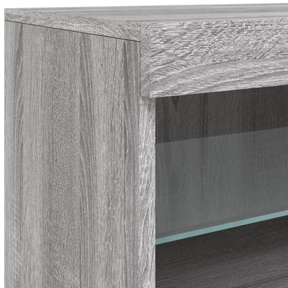 Dressoir Met Led-Verlichting 42,5X37X67 Cm Grijs sonoma