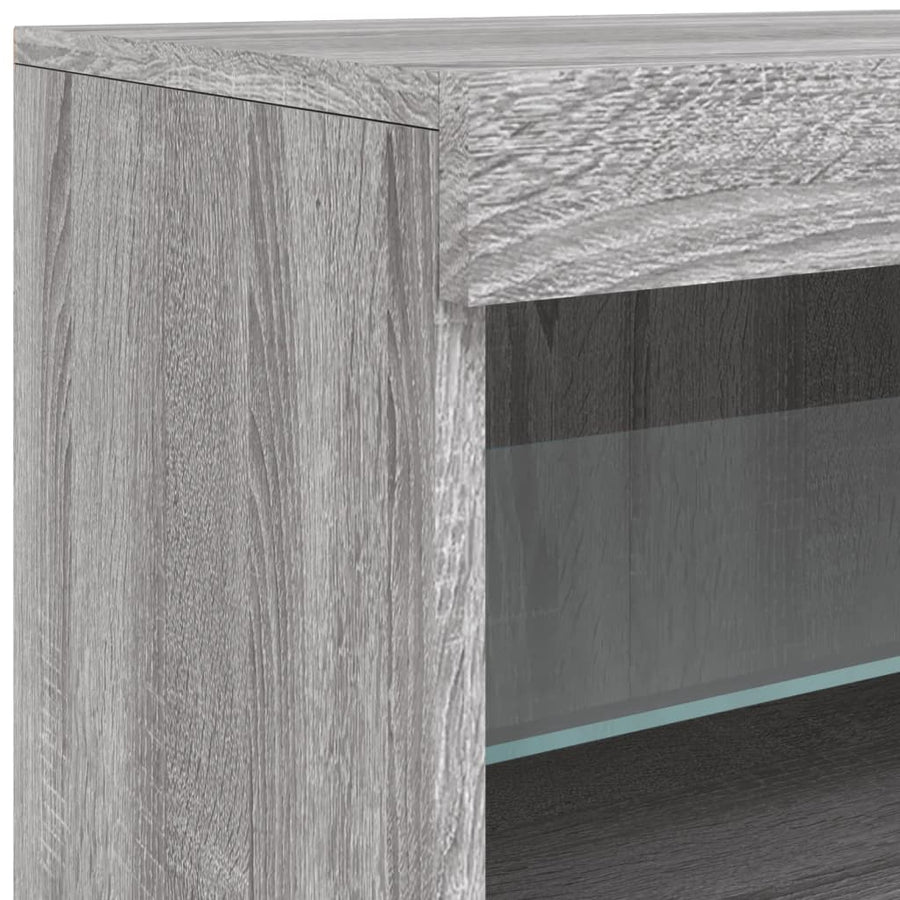 Dressoir Met Led-Verlichting 42,5X37X67 Cm Grijs sonoma