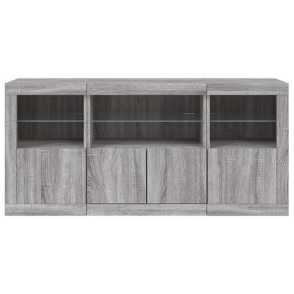 Dressoir Met Led-Verlichting 42,5X37X67 Cm Grijs sonoma