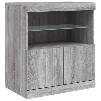 Dressoir Met Led-Verlichting 42,5X37X67 Cm Grijs sonoma