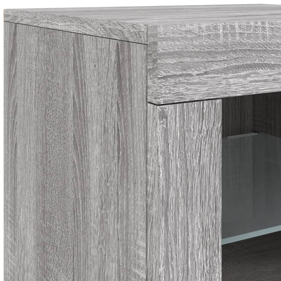 Dressoir Met Led-Verlichting 42,5X37X67 Cm Grijs sonoma