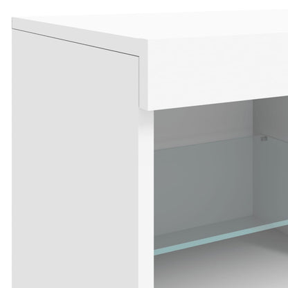 Dressoir Met Led-Verlichting 63X37X67 Cm Wit