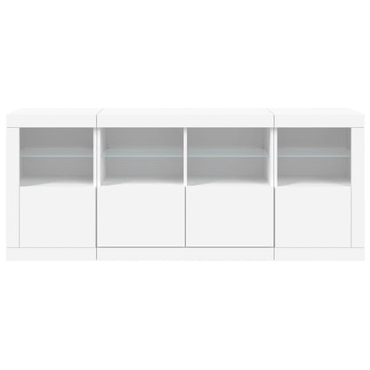 Dressoir Met Led-Verlichting 63X37X67 Cm Wit