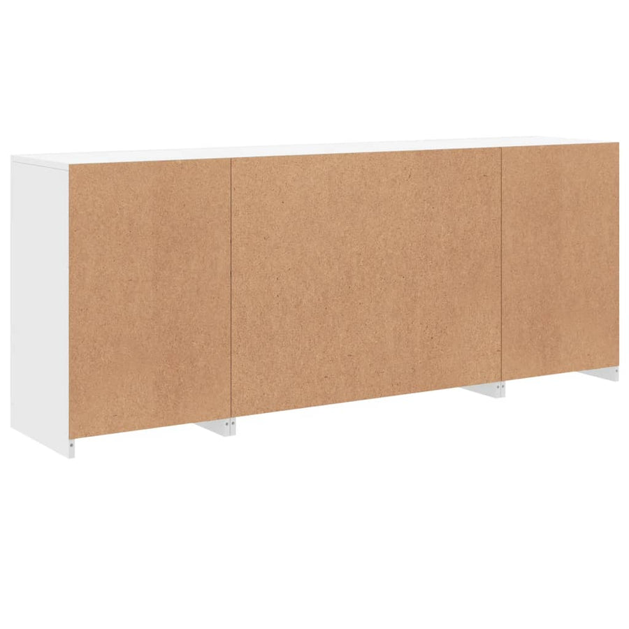 Dressoir Met Led-Verlichting 63X37X67 Cm Wit